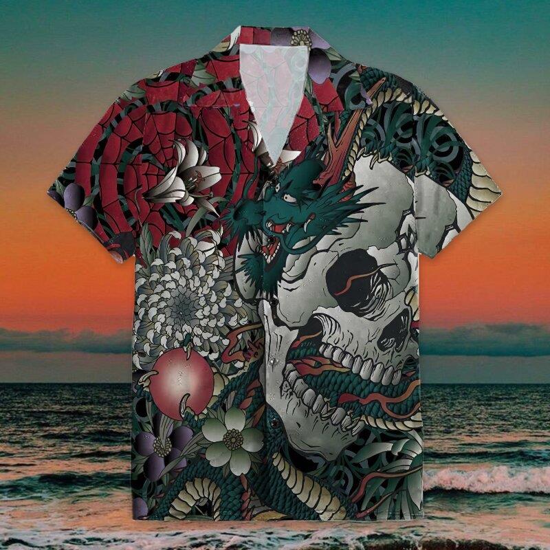 Skull Hawaiian Shirt Pre10757