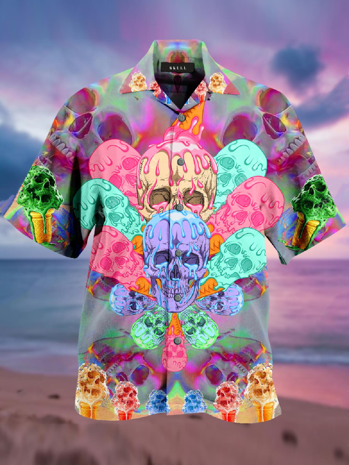 Skull Hawaiian Shirt Pre11533 Skull Hawaiian Shirt Pre11533