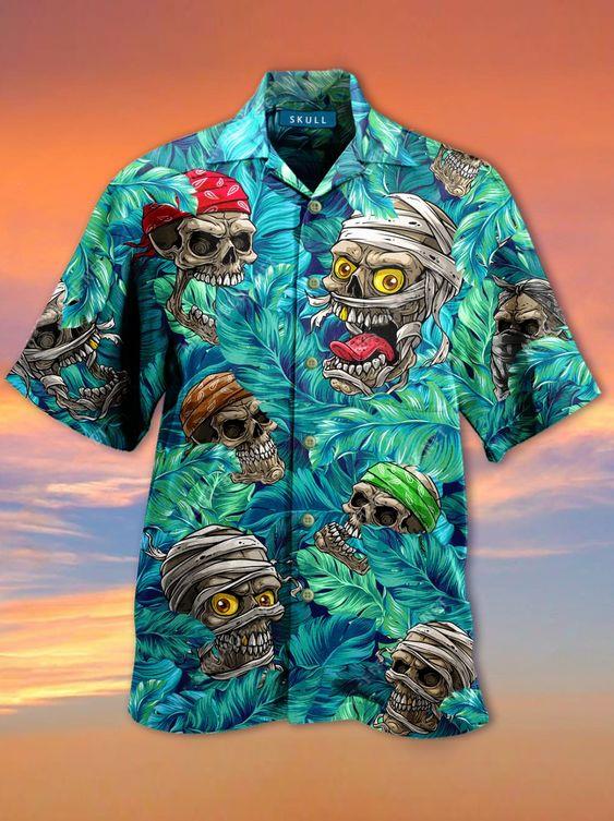 Skull Hawaiian Shirt Pre11586 Skull Hawaiian Shirt Pre11586