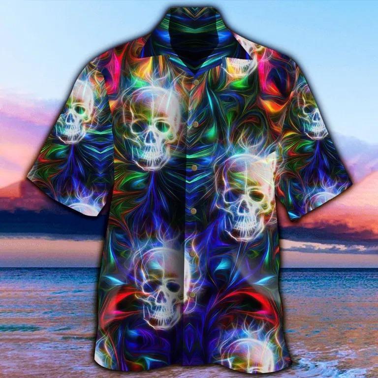 Skull Hawaiian Shirt Pre11764