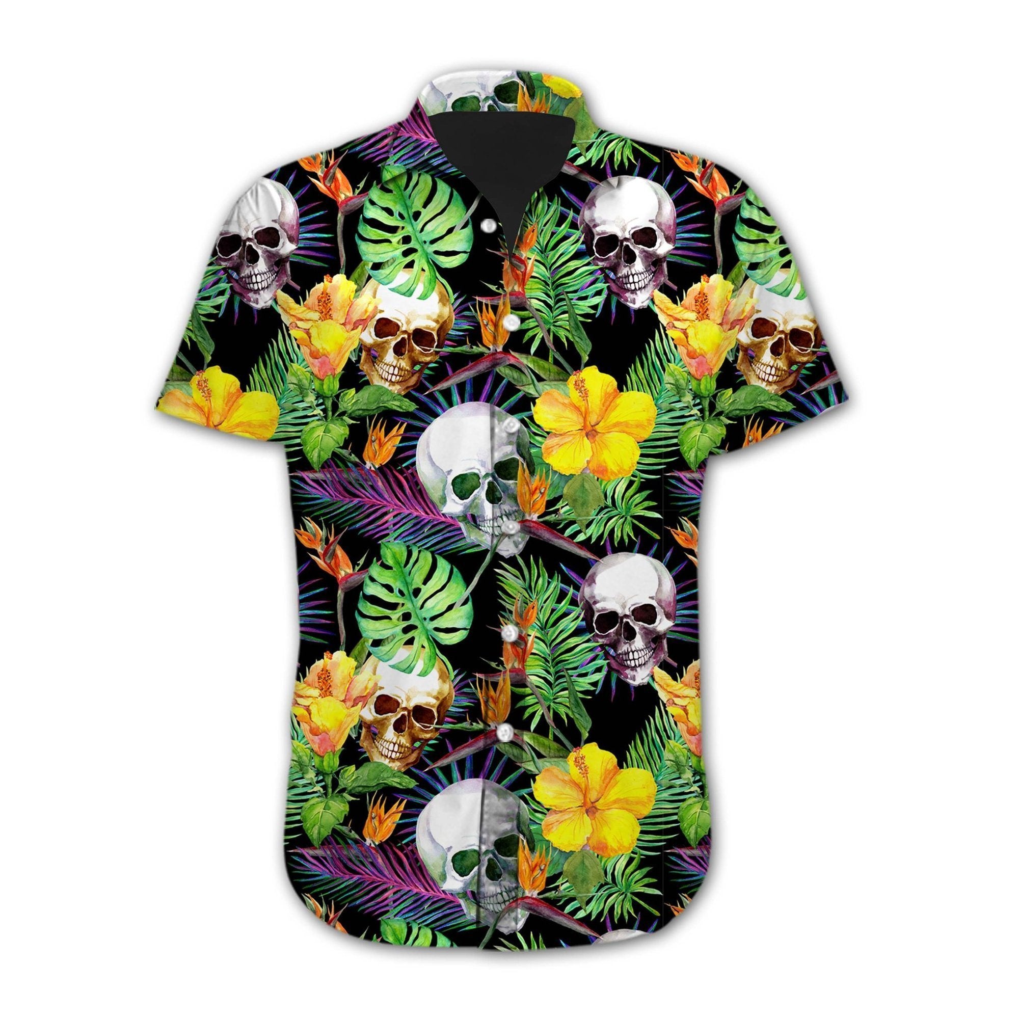 Skull Hawaiian Shirt Pre12323 1 » Cool Gifts for You - Mfamilygift Skull Hawaiian Shirt Pre12323 1