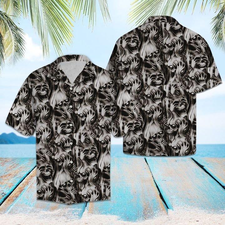 Skull Hawaiian Shirt Pre12330 Skull Hawaiian Shirt Pre12330