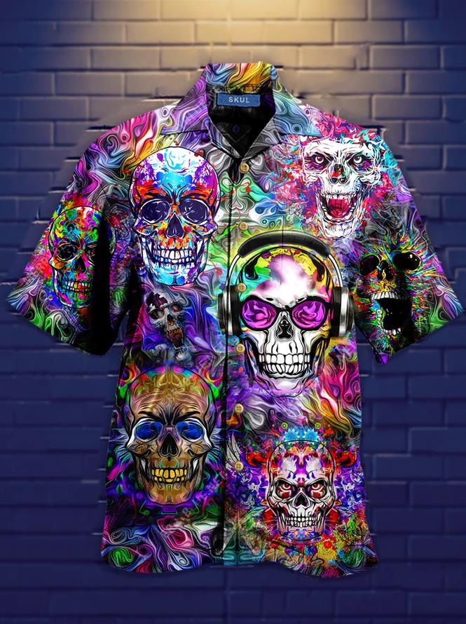 Skull Hawaiian Shirt Pre12387 Skull Hawaiian Shirt Pre12387