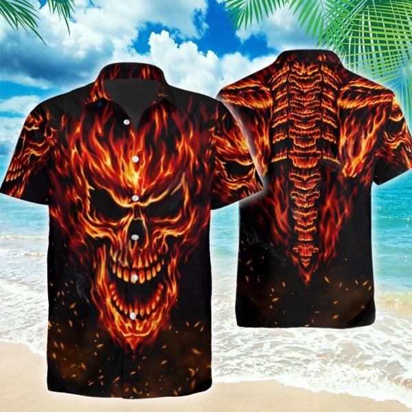 Skull Lover Hawaiian Shirt Pre12008