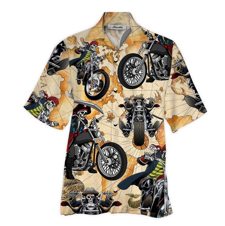 Skull Motorcycle Hawaiian Shirt Pre10282 Skull Motorcycle Hawaiian Shirt Pre10282