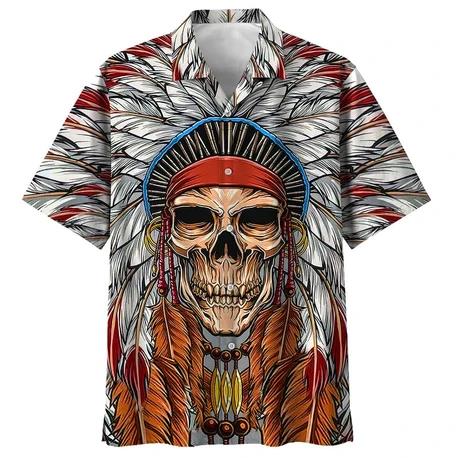 Skull Native Hawaiian Shirt Pre11335 Skull Native Hawaiian Shirt Pre11335