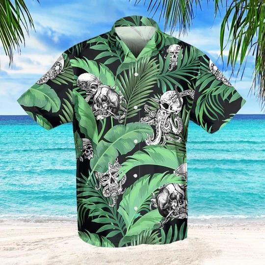 Skull Octopus Hawaiian Shirt Pre10379 Skull Octopus Hawaiian Shirt Pre10379