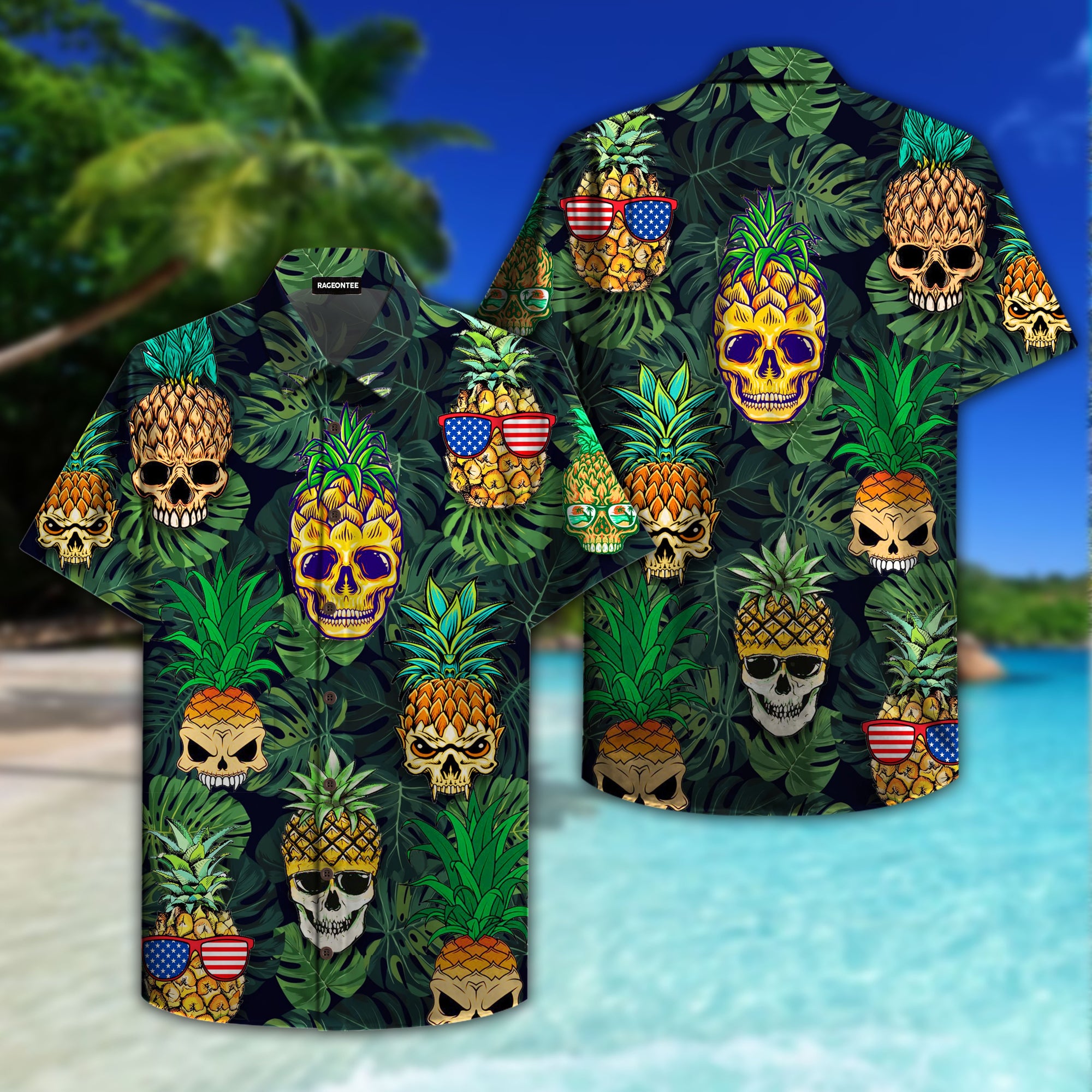 Skull Pineapple Hawaiian Shirt Pre10032 Skull Pineapple Hawaiian Shirt Pre10032