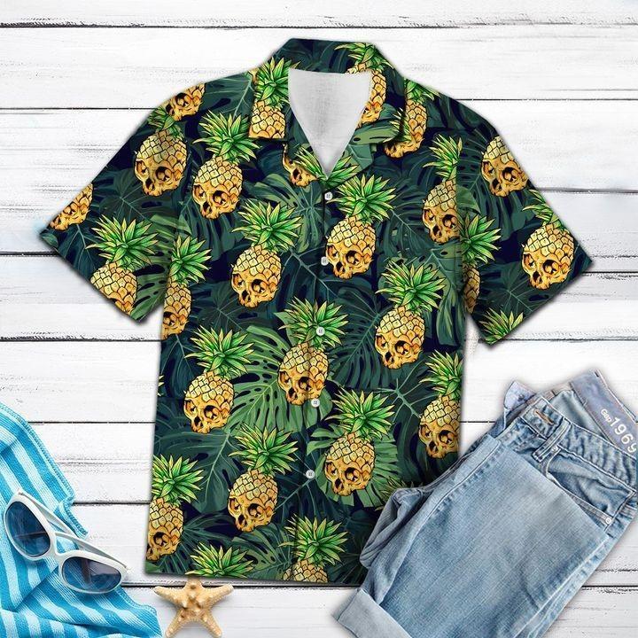 Skull Pineapple Hawaiian Shirt Pre10143