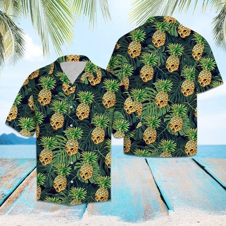 Skull Pineapple Hawaiian Shirt Pre10143 1 » Cool Gifts for You - Mfamilygift Skull Pineapple Hawaiian Shirt Pre10143 1