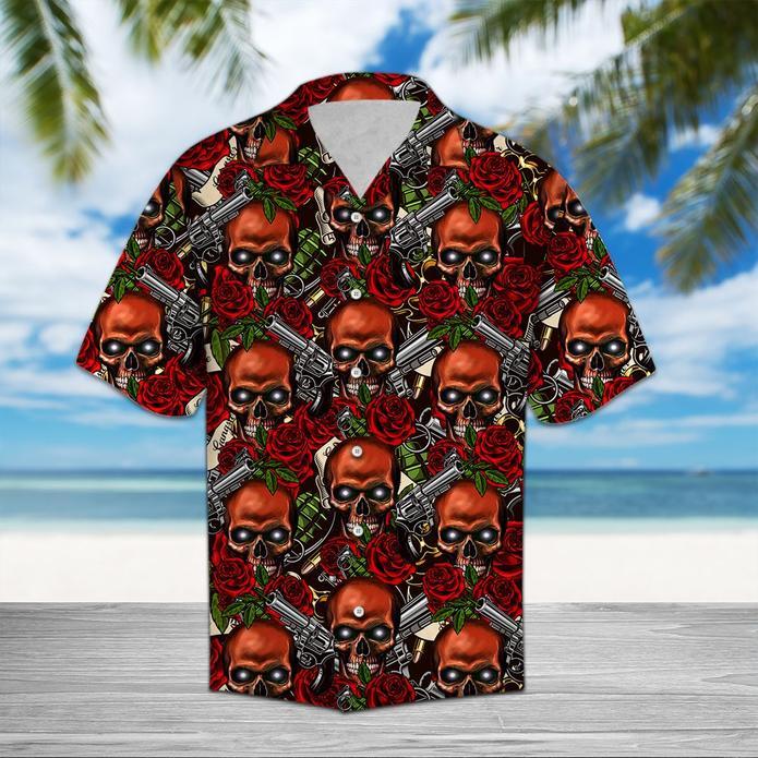Skull Rose Hawaiian Shirt Pre10259 Skull Rose Hawaiian Shirt Pre10259