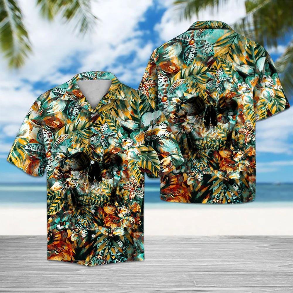 Skull Tropical Hawaiian Shirt Pre11208 Skull Tropical Hawaiian Shirt Pre11208