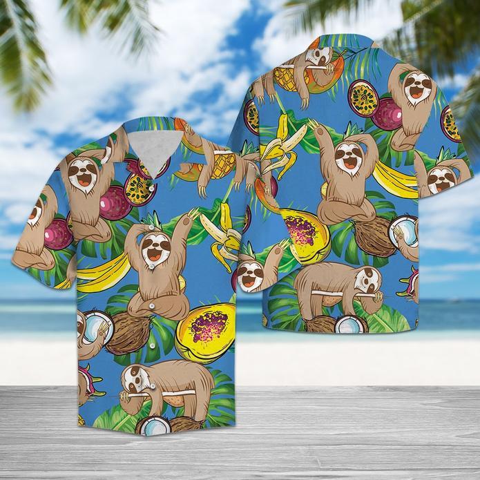 Sloth Love Fruit Hawaiian Shirt Pre10265 Sloth Love Fruit Hawaiian Shirt Pre10265