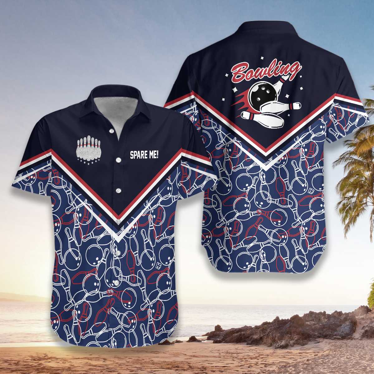 Spare Me Bowling Hawaiian Shirt Pre10473