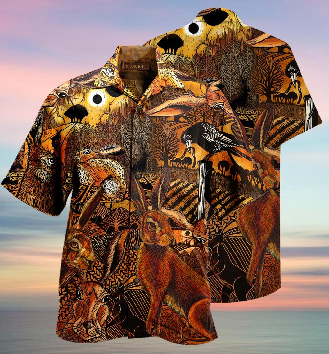 Spooky Hares On The Fields Hawaiian Shirt Pre11929 Spooky Hares On The Fields Hawaiian Shirt Pre11929