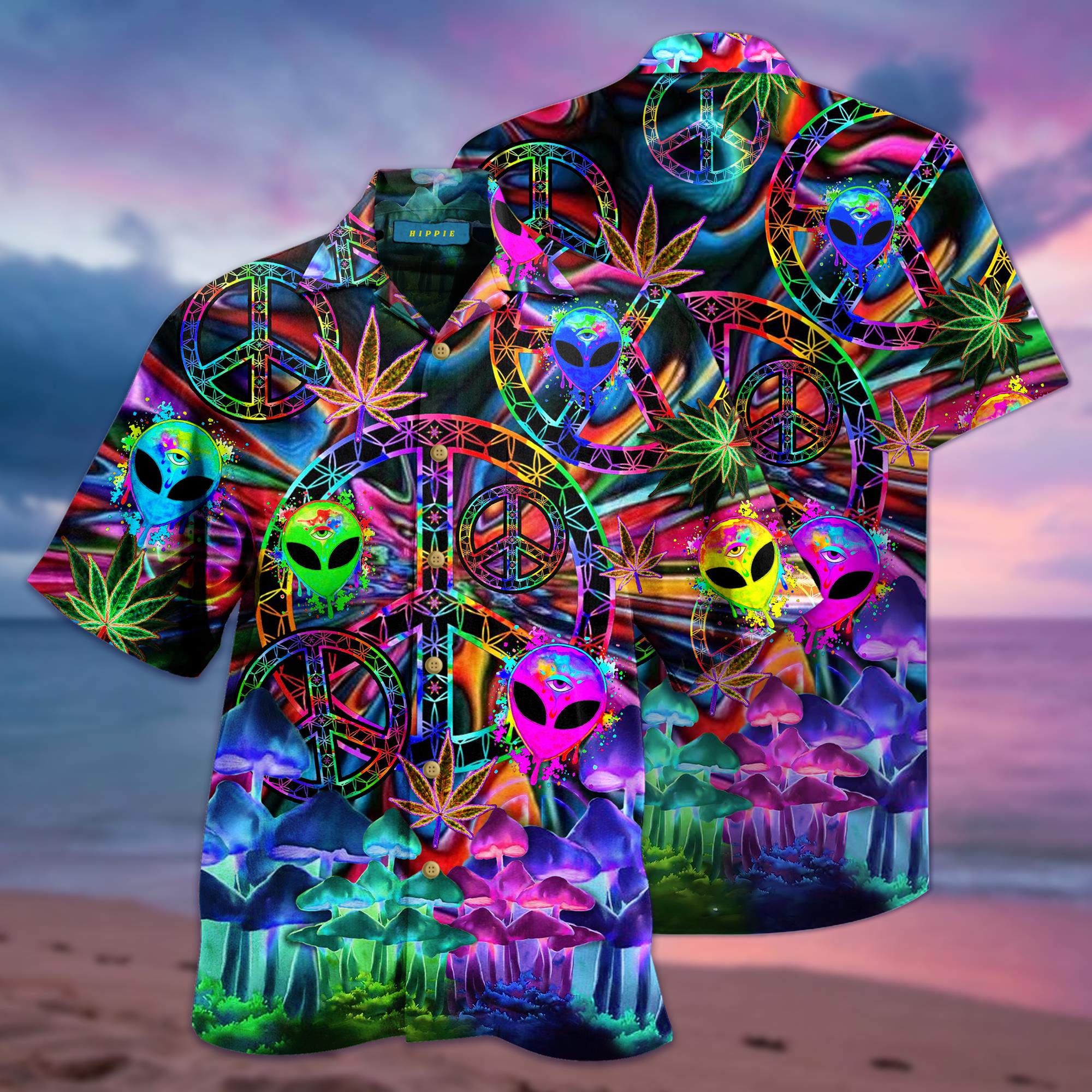 Stay Trippy Little Hippie Hawaiian Shirt Pre12003
