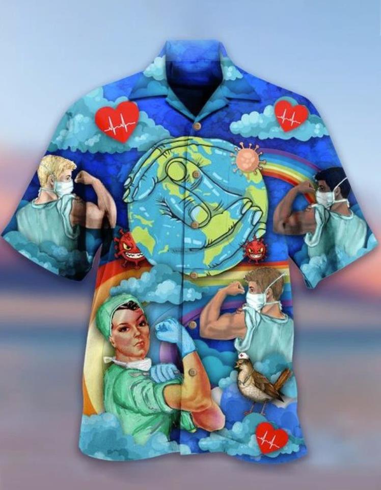 Strong Nurse Hawaiian Shirt Pre11730 Strong Nurse Hawaiian Shirt Pre11730