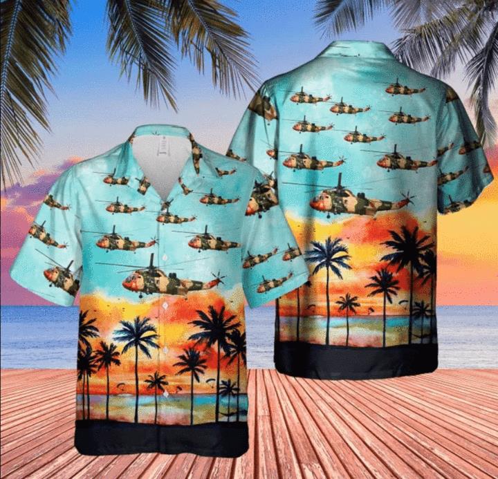 Sunset Beach Belgian Air Force Hawaiian Shirt Pre11270