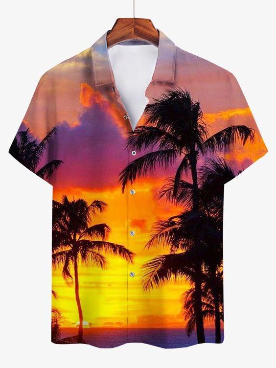Sunset View Hawaiian Shirt Pre10013