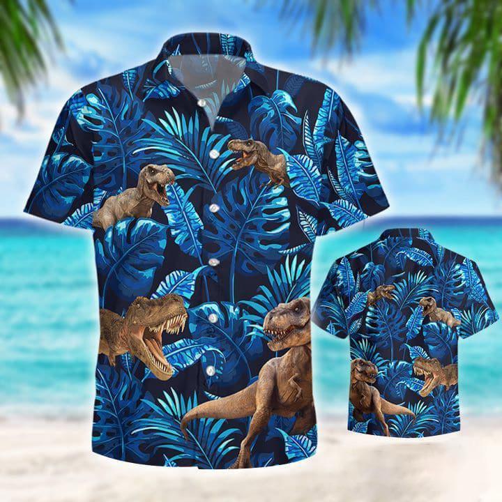 T-Rex Tropical Hawaiian Shirt Pre10144 T-Rex Tropical Hawaiian Shirt Pre10144