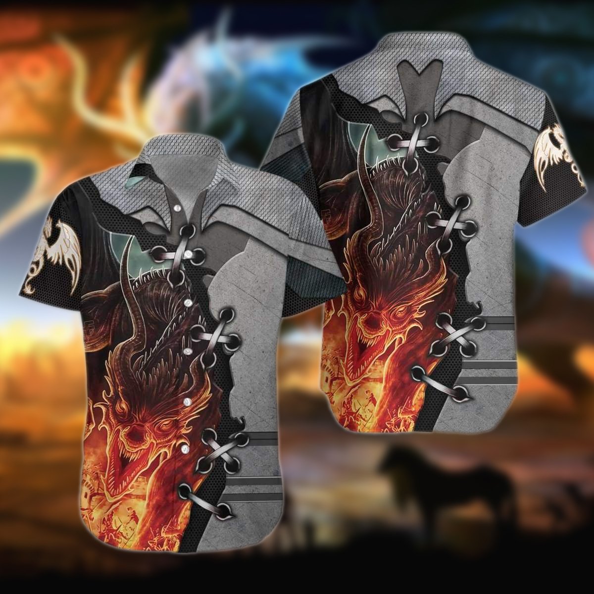 Tattoo And Dungeon Dragon Hawaiian Shirt Pre12312 Tattoo And Dungeon Dragon Hawaiian Shirt Pre12312