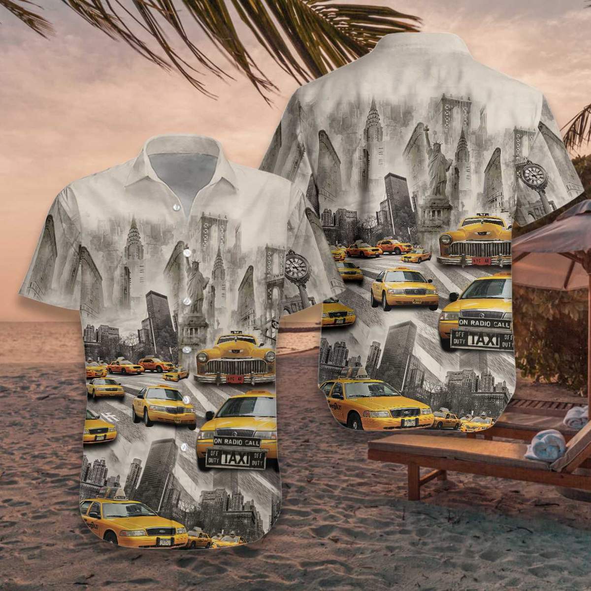 Taxicab Hawaiian Shirt Pre10475 Taxicab Hawaiian Shirt Pre10475