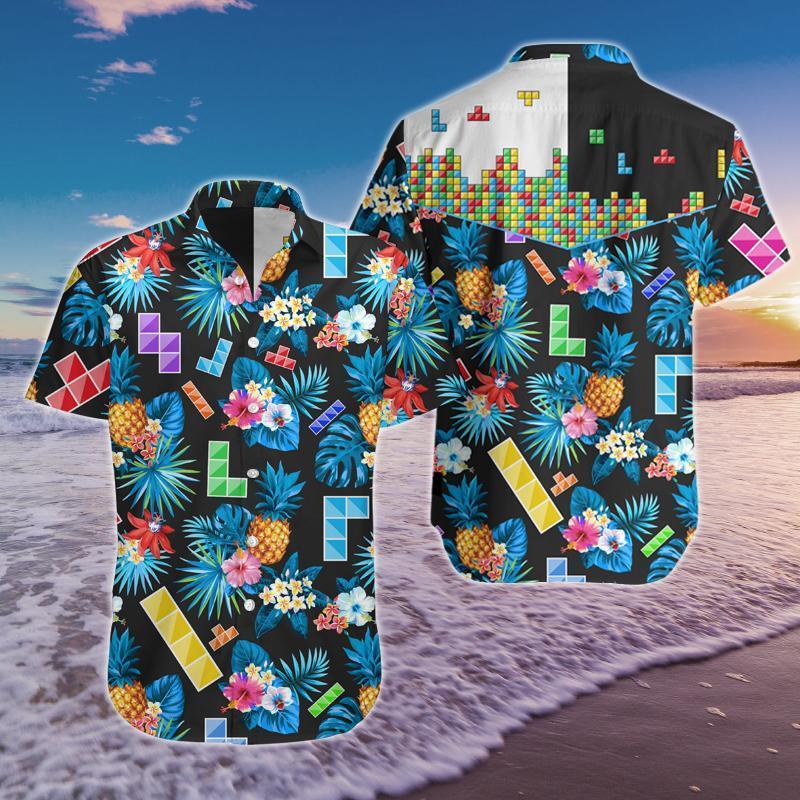 Tetris Game Hawaiian Shirt Pre12259 Tetris Game Hawaiian Shirt Pre12259