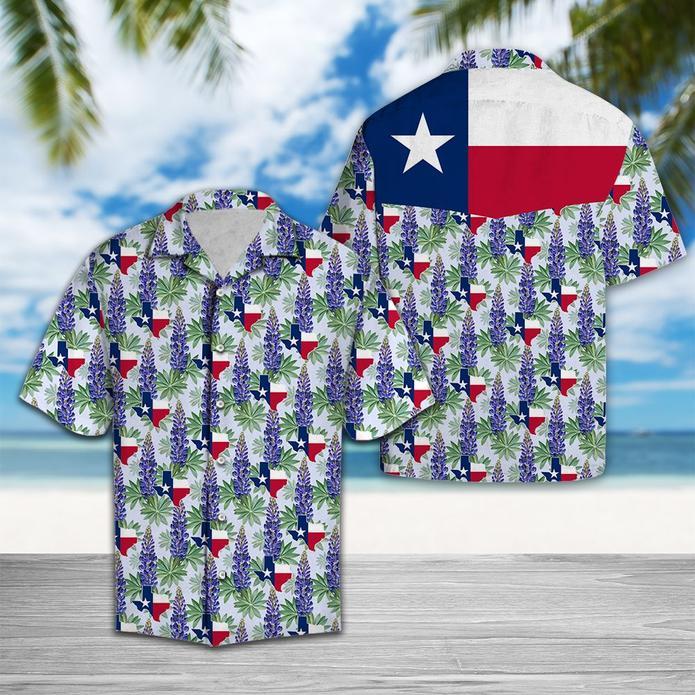 Texas Bluebonnet Flag Hawaiian Shirt Pre10625 Texas Bluebonnet Flag Hawaiian Shirt Pre10625