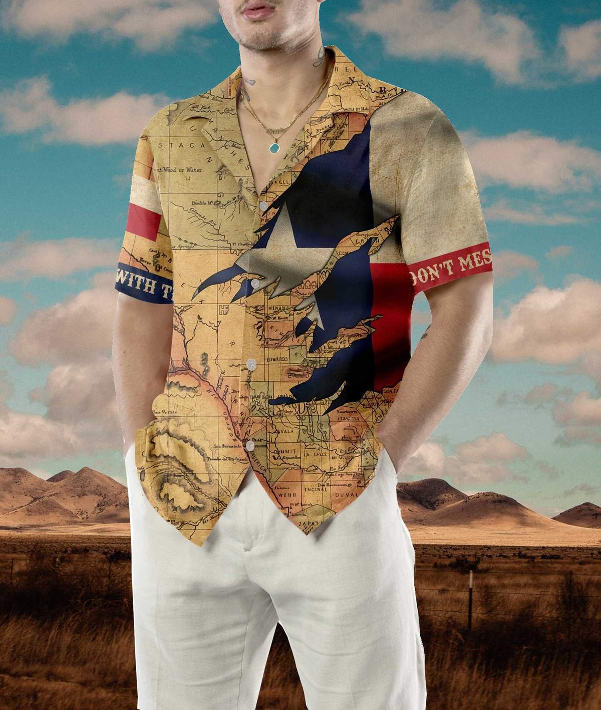 Texas Flag And Map Dont Mess With Texas Hawaiian Shirt Pre12317 Texas Flag And Map Dont Mess With Texas Hawaiian Shirt Pre12317