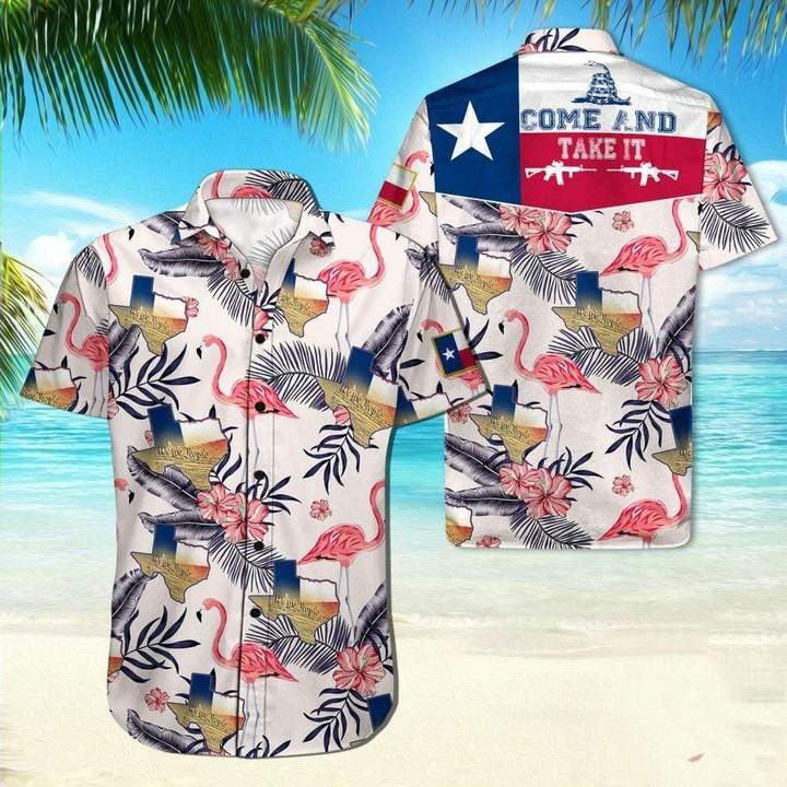 Texas Flamingo Come And Take It Hawaiian Shirt Pre10426 Texas Flamingo Come And Take It Hawaiian Shirt Pre10426