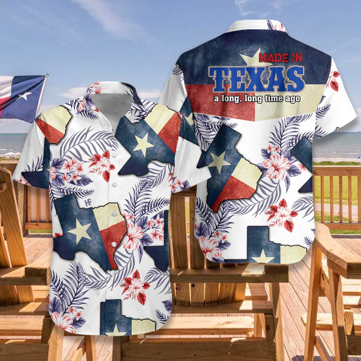 Texas Made In Long Time Hawaiian Shirt Pre11029