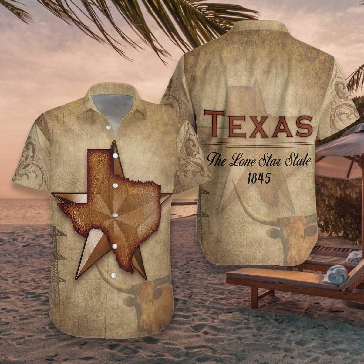 Texas The Lone Star Hawaiian Shirt Pre10512 Texas The Lone Star Hawaiian Shirt Pre10512