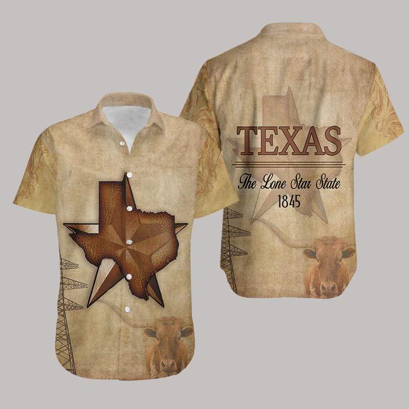 Texas The Lone Star State Unisex Hawaiian Shirt Pre12226