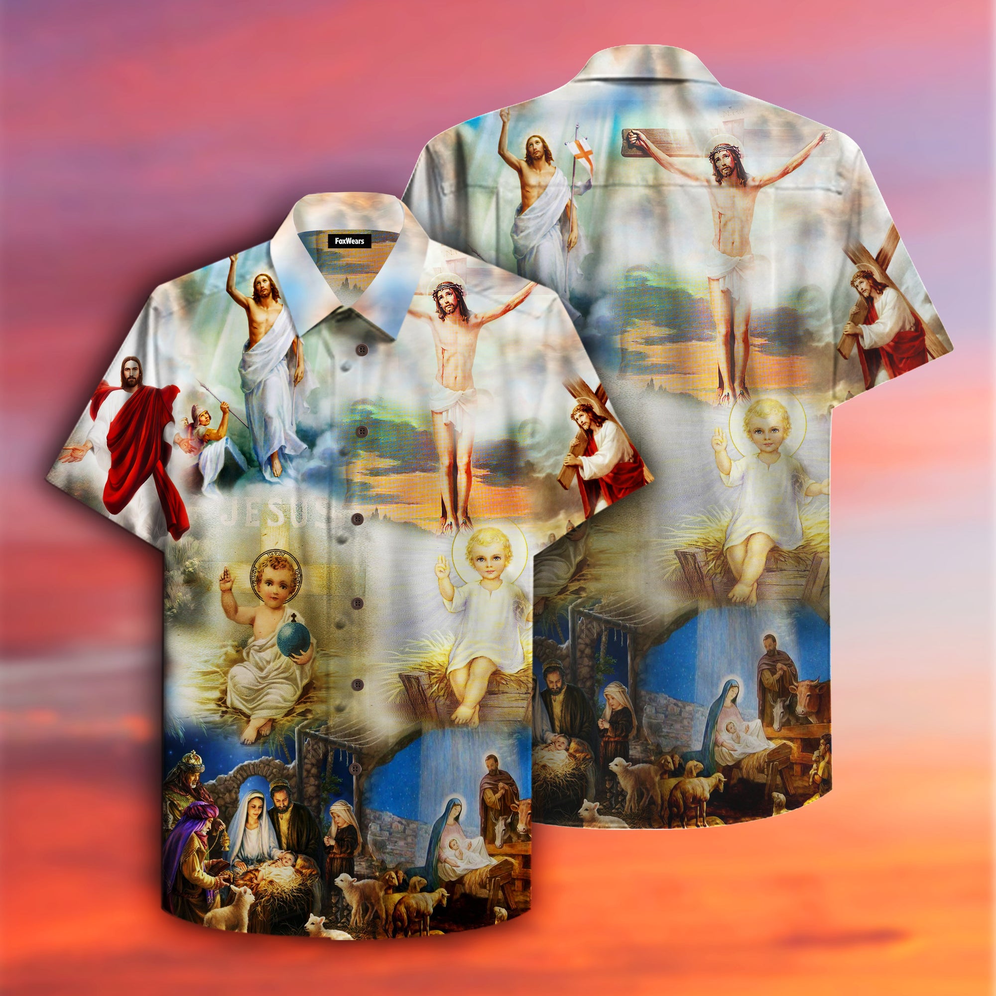 The Born Of Jesus Hawaiian Shirt Pre11467 The Born Of Jesus Hawaiian Shirt Pre11467
