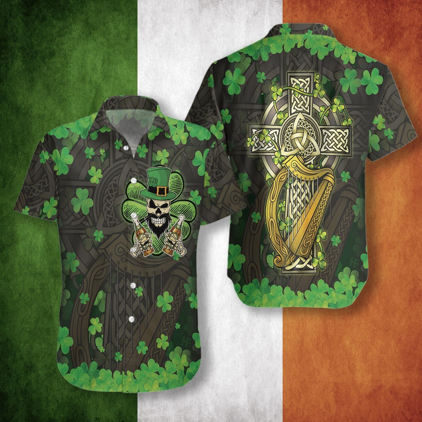 The Celtic Cross Hawaiian Shirt Pre12221