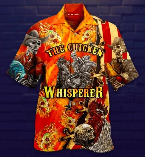 The Chicken Whisperer Skull Hawaiian Shirt Pre12197 The Chicken Whisperer Skull Hawaiian Shirt Pre12197