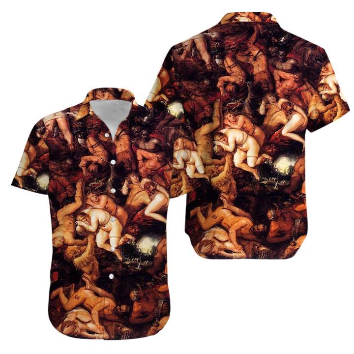 The Damned Being Cast Into Hell Hawaiian Shirt Pre12189 The Damned Being Cast Into Hell Hawaiian Shirt Pre12189