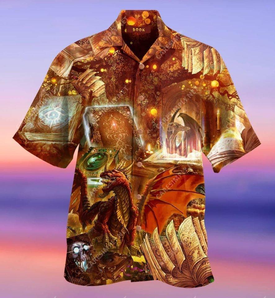 The Magical Dragon Books Hawaiian Shirt Pre12214 The Magical Dragon Books Hawaiian Shirt Pre12214