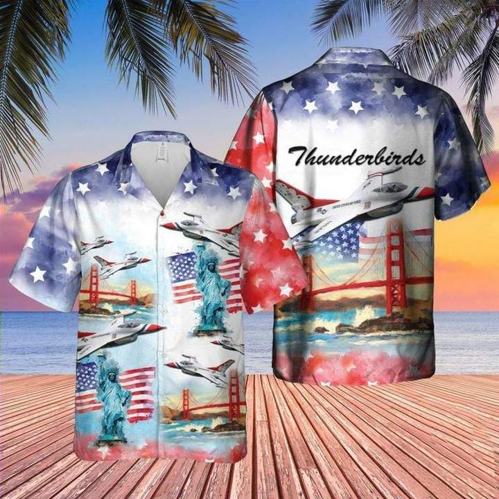 Thunderbirds 4Th Of July Hawaiian Shirt Pre11329 Thunderbirds 4Th Of July Hawaiian Shirt Pre11329