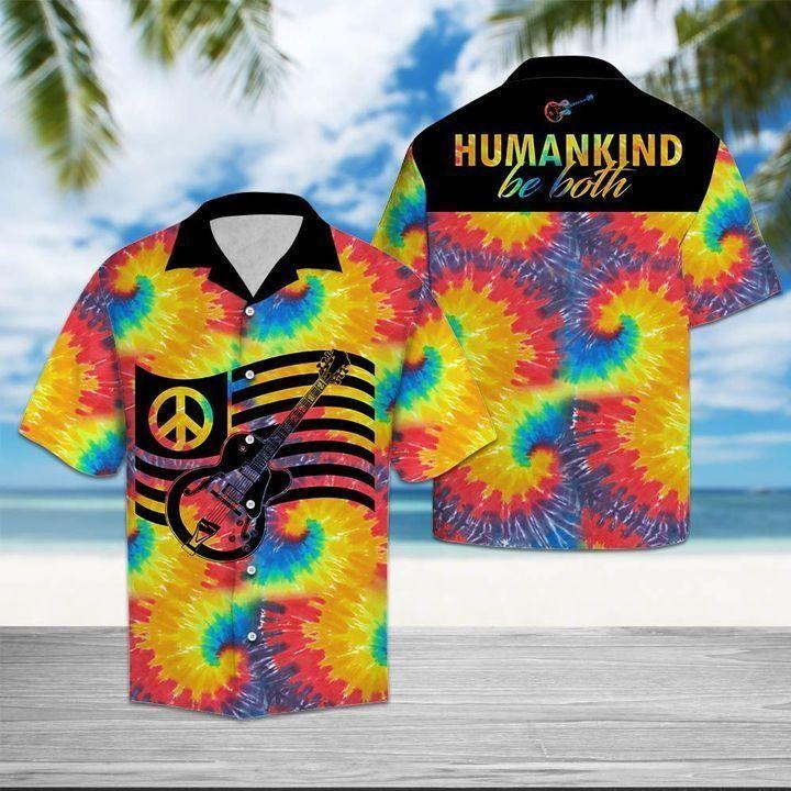 Tie Dye Hippie Guitar Peace Love Tropical Hawaiian Shirt Pre11366 Tie Dye Hippie Guitar Peace Love Tropical Hawaiian Shirt Pre11366