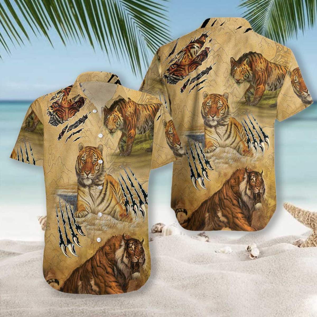 Tiger Claw Hawaiian Shirt Pre12234
