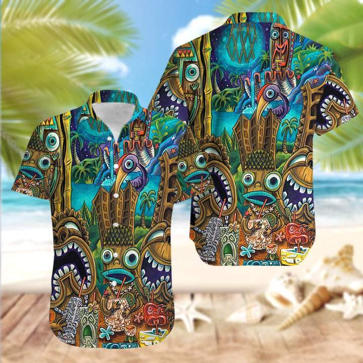 Tiki Cant You See Unisex Hawaiian Shirt Pre12195