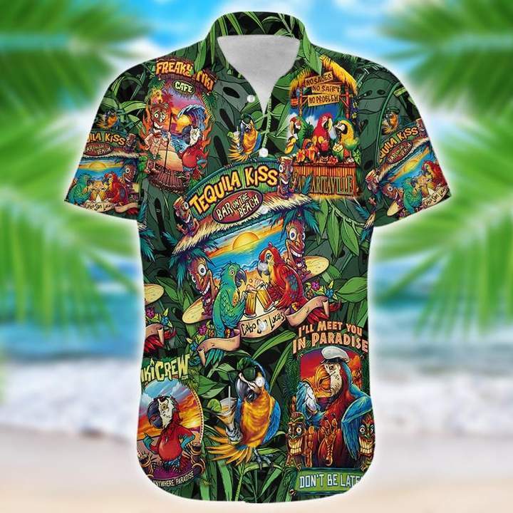 Tiki Parrot Hawaiian Shirt Pre12194 1 » Cool Gifts for You - Mfamilygift Tiki Parrot Hawaiian Shirt Pre12194 1