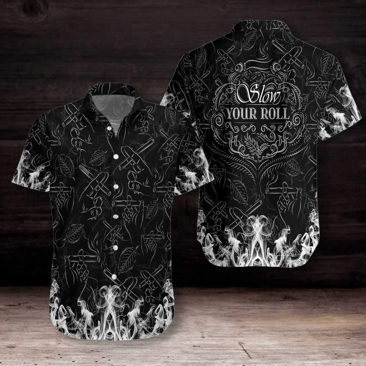 Tobacco Seamless Pattern Hawaiian Shirt Pre12233 Tobacco Seamless Pattern Hawaiian Shirt Pre12233