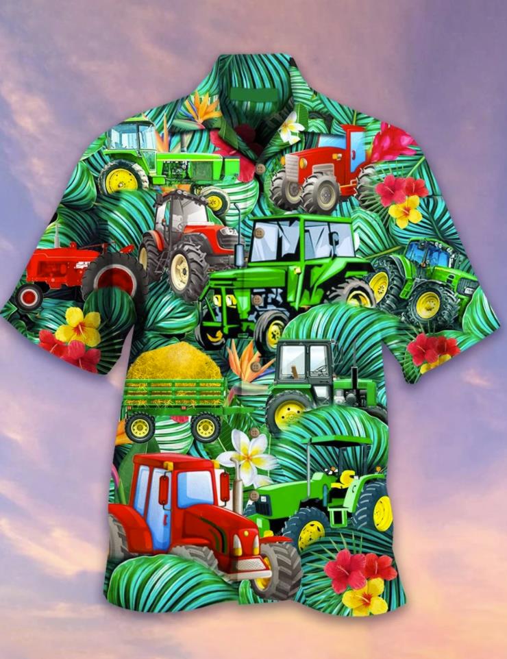 Tractor Tropical Hawaiian Shirt Pre11739