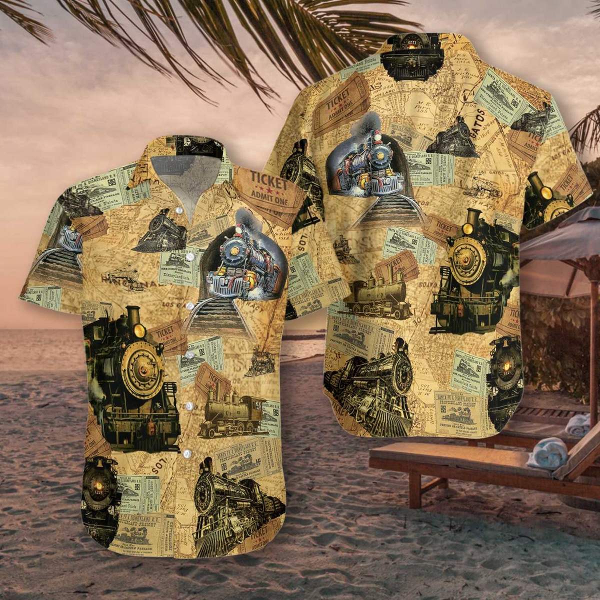 Train Hawaiian Shirt Pre10489 Train Hawaiian Shirt Pre10489