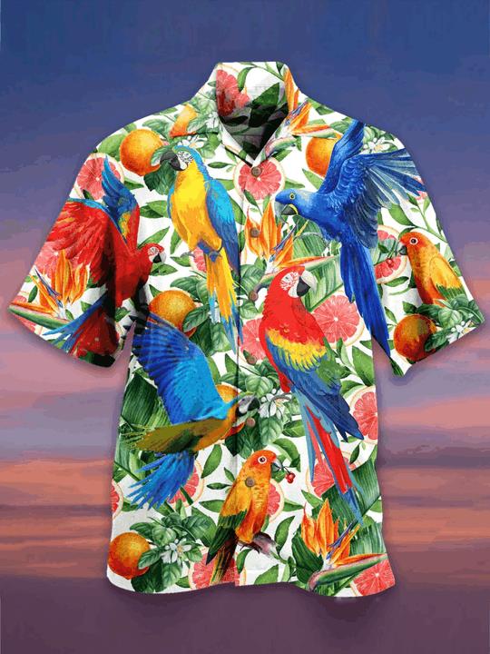 Tropical Parrot Hawaiian Shirt Pre12235 Tropical Parrot Hawaiian Shirt Pre12235
