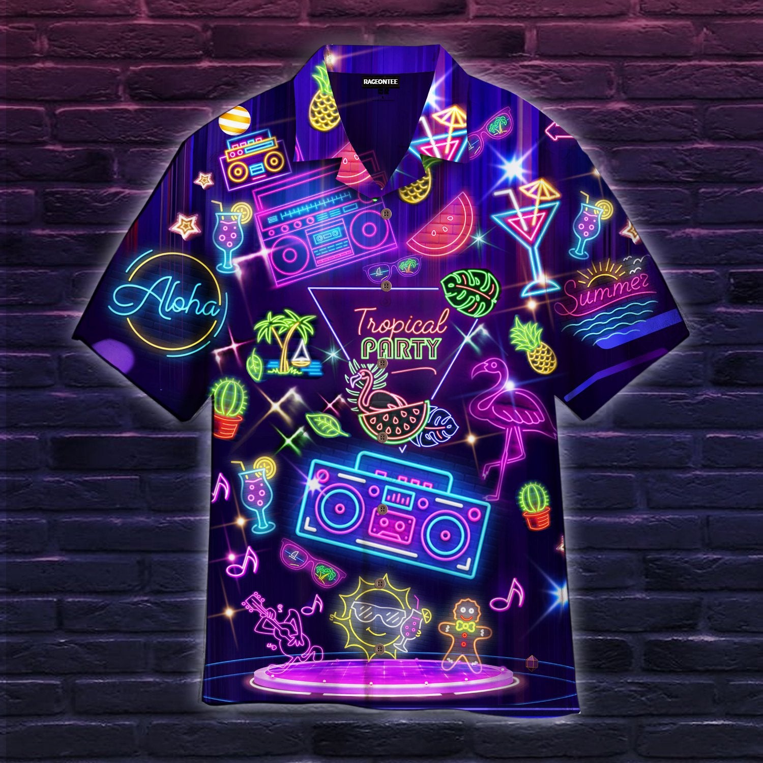 Tropical Party - Hello Summer Hawaiian Shirt Pre11196