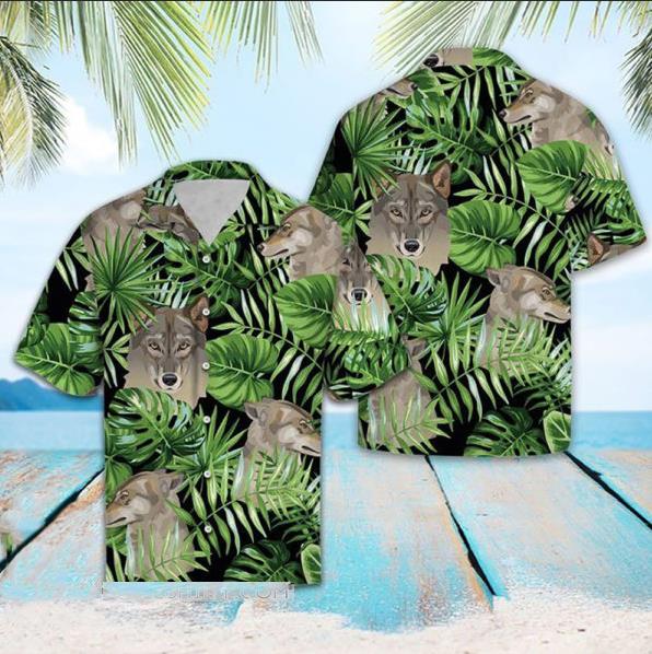 Tropical Wolf Hawaiian Shirt Pre11210 Tropical Wolf Hawaiian Shirt Pre11210