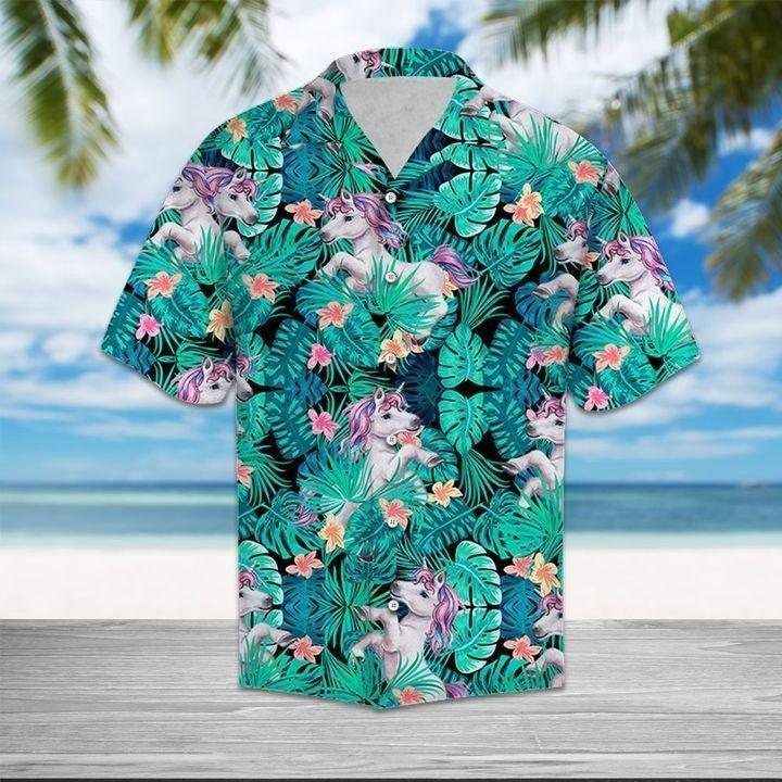 Unicorn Tropical Hawaiian Shirt Pre11992 1 » Cool Gifts for You - Mfamilygift Unicorn Tropical Hawaiian Shirt Pre11992 1